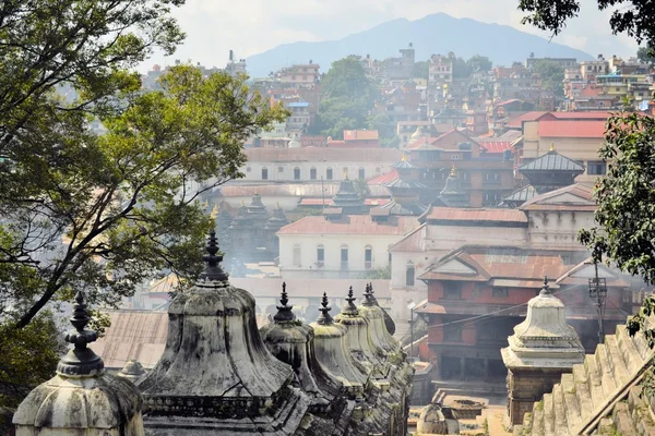 Temple Pashupatinath et ghats de crémation, Khatmandu — Photo