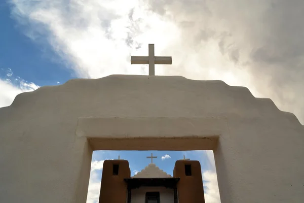 Biserica din Taos Pueblo, New Mexico — Fotografie, imagine de stoc