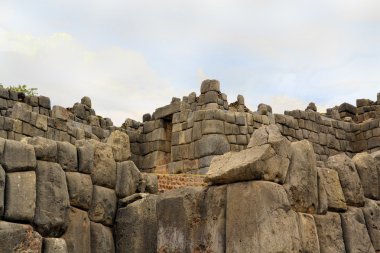 Eski Inca kale Saksaywaman, Cusco, Peru
