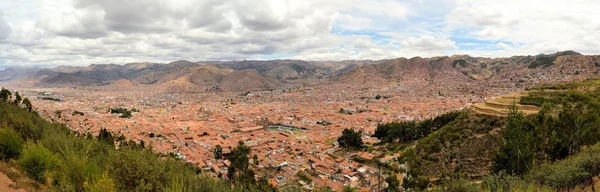 Luchtfoto van Cuzco, Peru, Zuid Amerika — Stockfoto