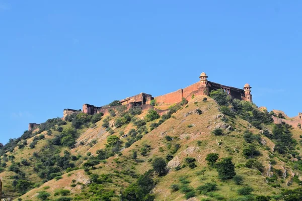 Mittelalterliche Bernstein-Festung, jaipur, rajasthan, indien — Stockfoto