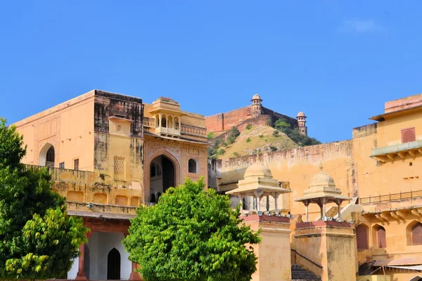 Středověké tvrze Amber, Jaipur, Rajasthan, Indie — Stock fotografie