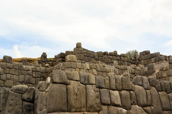 Antiga fortaleza inca Saksaywaman, Cusco, Peru — Fotografia de Stock