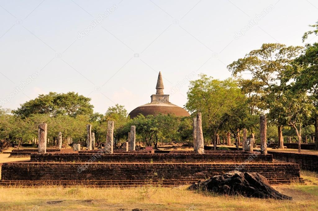 Rankoth Ancient Buddhist Stupa, Polonnaruwa, Sri Lanka