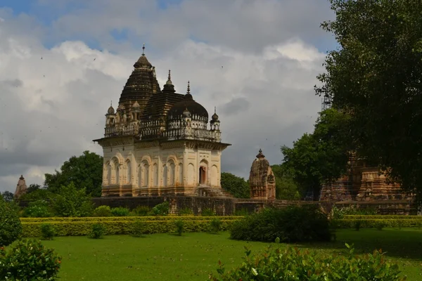 Khajuraho Hindu ve Jain tapınaklar, Hindistan. — Stok fotoğraf