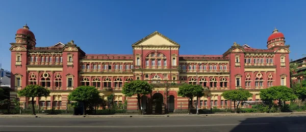 Britská koloniální paláce v Yangon, Myanmar. Royalty Free Stock Obrázky
