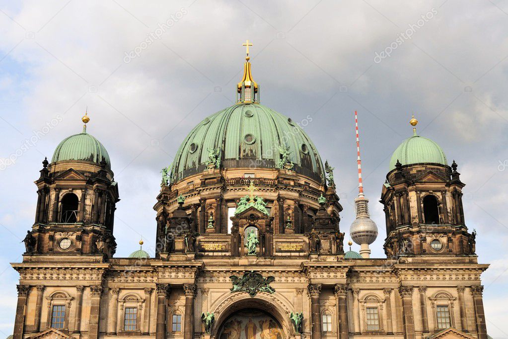 Berlin Cathedral with TV Tower, Germany