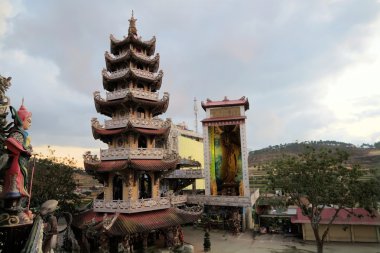 Linh Phuoc Budist pagoda, Da Lat, Lam Dong Eyaleti, Vietnam