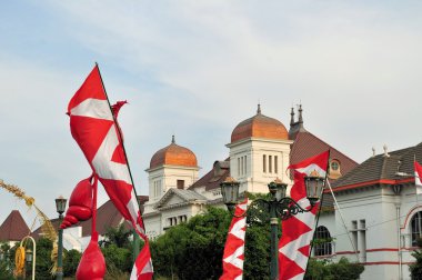 Tipik Hollanda sömürge kurma, Yogyakarta, Java, Endonezya.