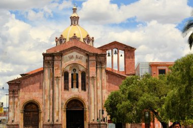 San Blas sömürge baroquechurch, Cuenca, Ecuador.