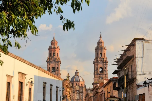 Katedrála v morelia, michoacan, Mexiko — Stock fotografie