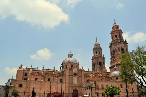 Katedrála v morelia, michoacan, Mexiko — Stock fotografie