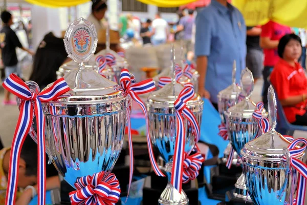 Prémios de lanterna flutuante na competição Loy Krathong, Chiang Mai, Tailândia — Fotografia de Stock