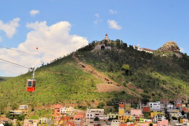 Hill Şapel sömürge şehrin: Zacatecas, Mexico