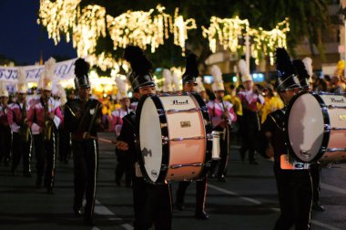 Tay Kings doğum günü, önemli bir tatil Tayland için askeri müzisyenler