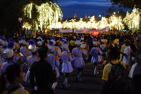 Military Musicians for Thai Kings birthday, a major holiday in thailand — Stock Photo, Image