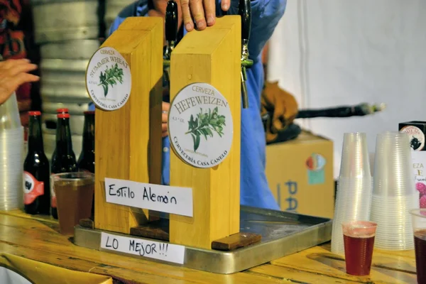 Projeto de cerveja no Beerfest por ex-colonos alemães na Patagônia chilena — Fotografia de Stock