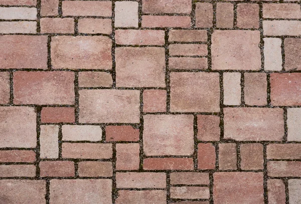 Pedras de pavimentação de tijolo vermelho — Fotografia de Stock