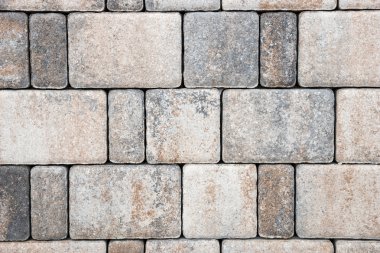 Blok kaldırım dikdörtgen gri taştan