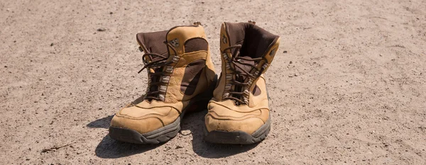 Brown Hiking boots — Stock Photo, Image