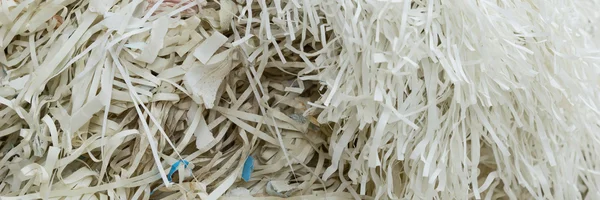 Closeup of shredded paper documents — Stock Photo, Image