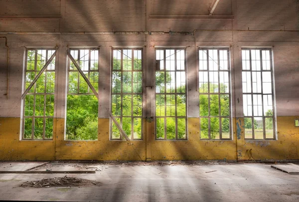 Παράθυρα σε ένα εγκαταλελειμμένο συγκρότημα — Φωτογραφία Αρχείου