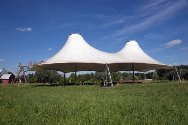 Modern white open air stage