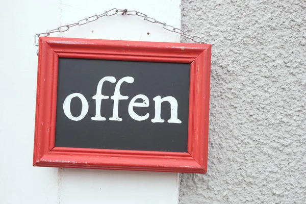 Sign in german language \