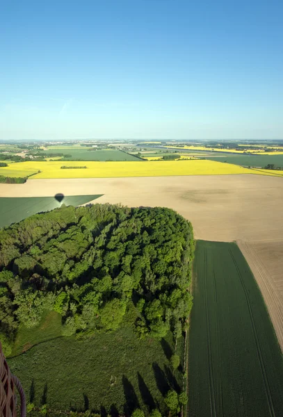 Luftaufnahme von Feldern, Deutschland — Stockfoto