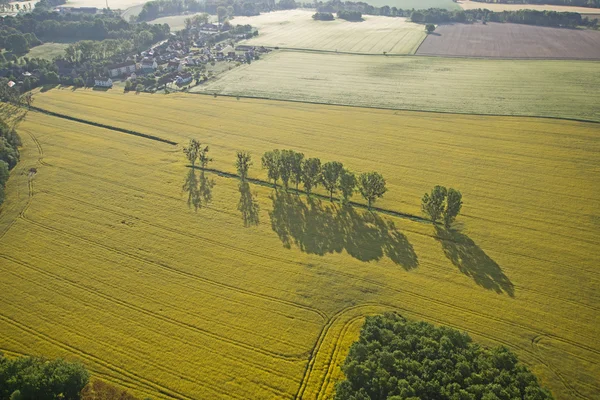 フィールド、ドイツの空撮 — ストック写真