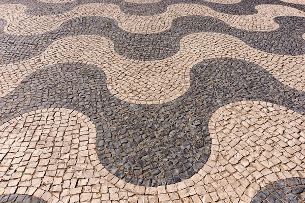 Typical portuguese cobblestone pavement — Stock Photo, Image