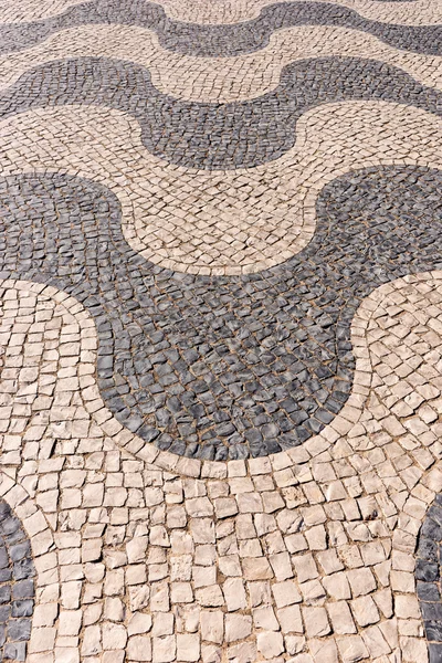 Typical portuguese cobblestone pavement — Stock Photo, Image