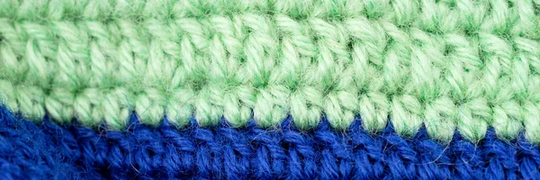 Panoramawollmuster Multi Farbigen Wollgarn Hintergrund Textur — Stockfoto