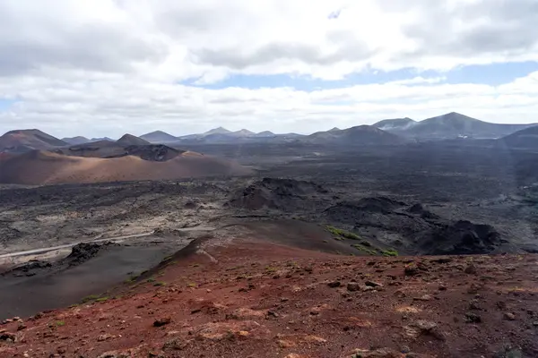 Unique Volcanic Landscapes Timanfaya National Park Lanzarote Canary Islands — Stock Photo, Image