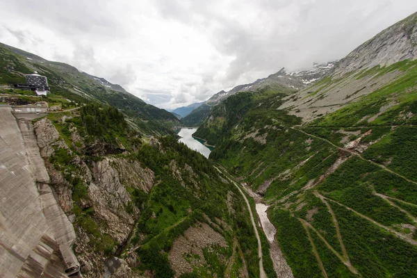 View Klnbreinsperre Dam Carinthia Austria Fisheye Photo — Stock Photo, Image