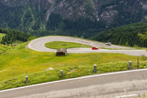Curva 180 Gradi Sulla Grossglockner High Alpine Road Austria — Foto Stock