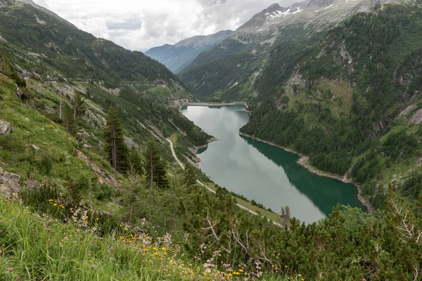 Galgenbichl Dam Stuwmeer Hohe Tauern Karinthië Oostenrijk — Stockfoto