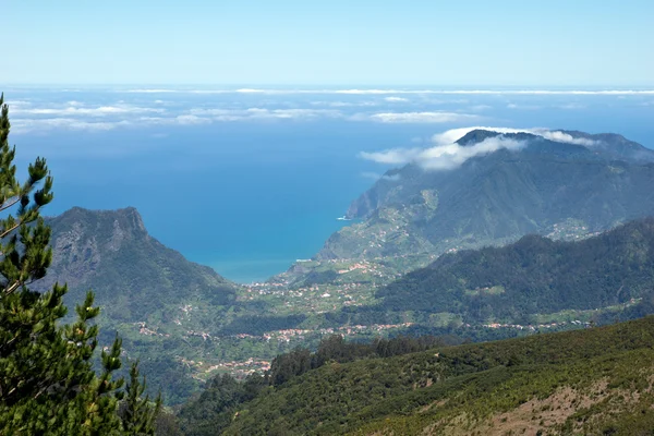 Vista de la costa norte de Madeira — Foto de Stock