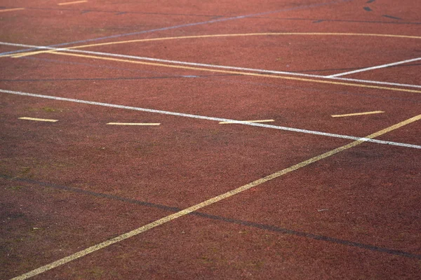 Campo de basquetebol — Fotografia de Stock