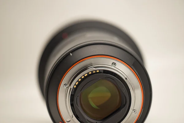 Closeup de contatos da lente da câmera — Fotografia de Stock
