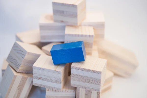 Heap of wooden cubes — Stock Photo, Image