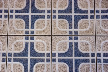 Arka plan olarak renkli seramik zemin