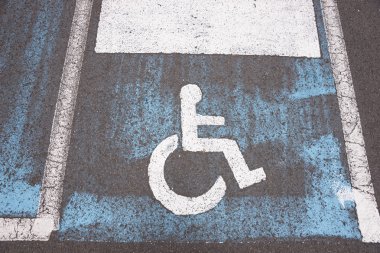 Sadece özürlü Park işareti