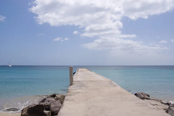 Isla Martinica mar y muelle —  Fotos de Stock