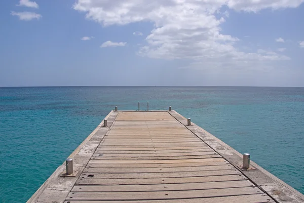 Martinique Insel Meer und Pier — Stockfoto