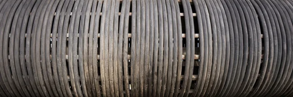 Büyük eski elektrik kablo makara — Stok fotoğraf
