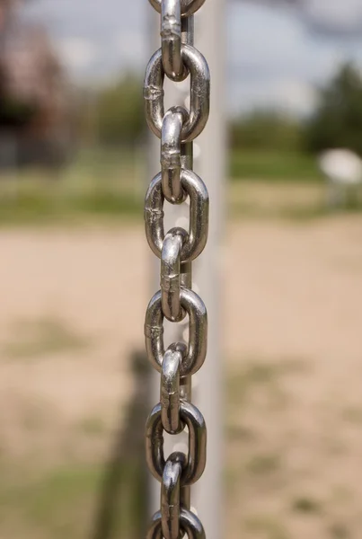 Nahaufnahme einer Metallkette — Stockfoto