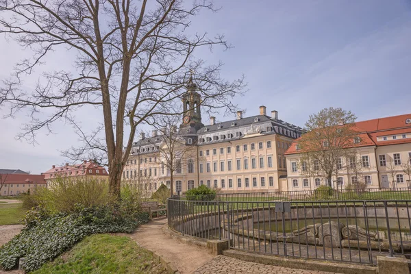 Veduta del castello di caccia Hubertusburg — Foto Stock