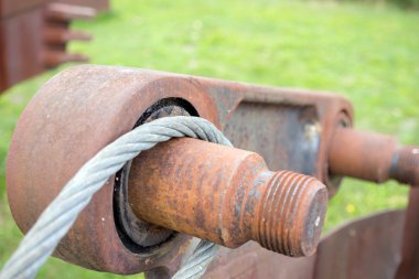 büyük eski paslı vida