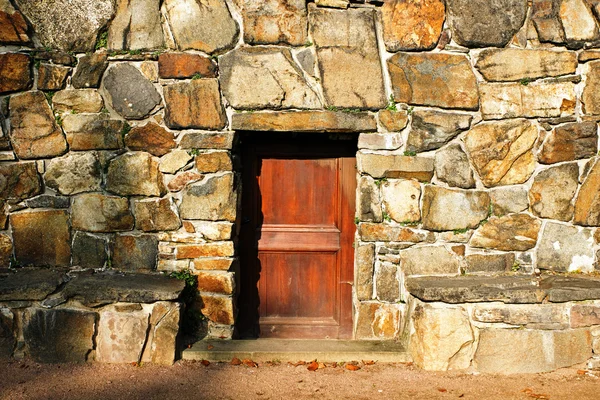 Old rustic wooden door — Stock Photo, Image